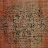 Turkish Anatolian Handmade Vintage Rug 270 cm x 174 cm