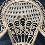 Fauteuil en rotin esprit « Emanuelle »