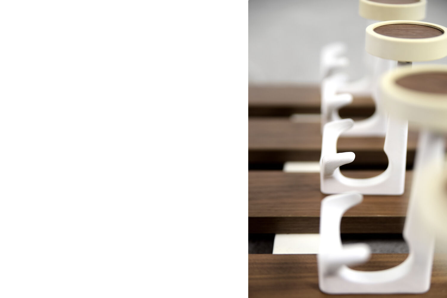 Vintage Mid-Century Scandinavian Modern Teak Wall Coat Rack, 1950s