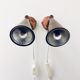 60s danish design brass lamps by D