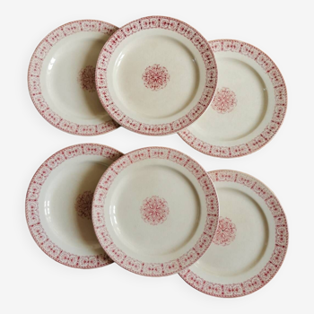 Assiettes plates anciennes terre de fer, Moscovite