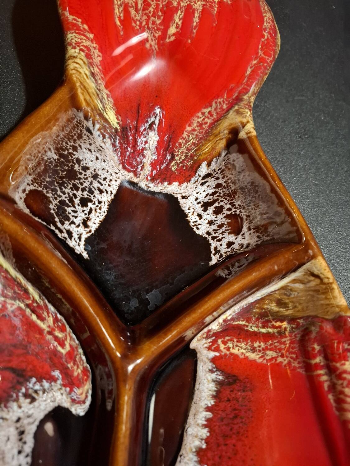 Vintage compartment plate Vallauris