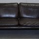 Two-seater Danish leather canapé Mid-Century Modern