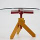 Italian Postmodern Adjustable "Screw" Dining Table and Four Stools in the Style