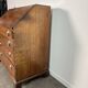 Slant-front desk, chest of drawers, English George III writing desk in oak - 19th century