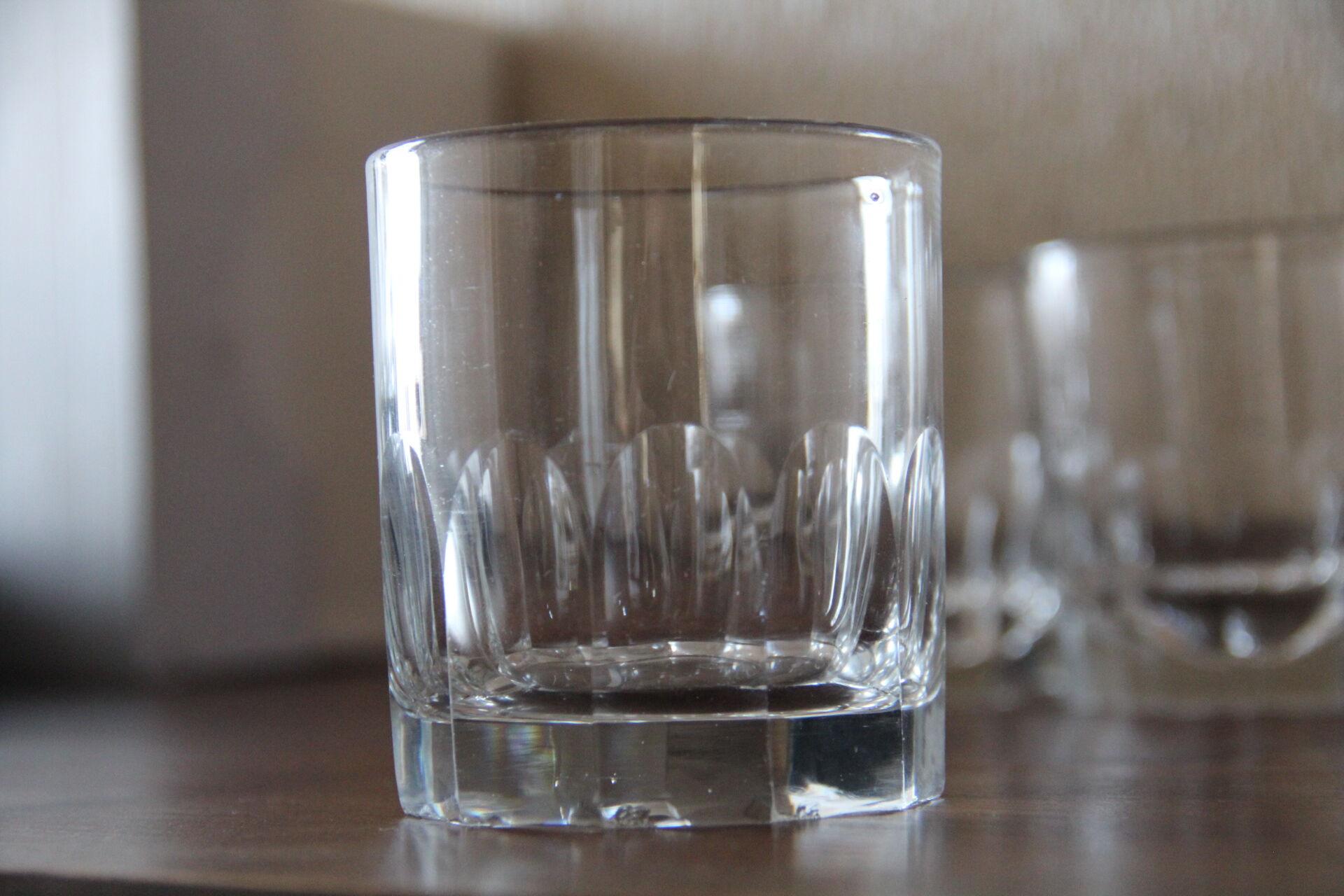 4 cut crystal whisky glasses