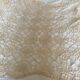 Beige cotton tablecloth