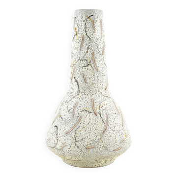Large ceramic vase with textured glaze, Danish studio pottery, 1970s
