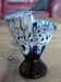 Vase double en céramique émaillée vintage