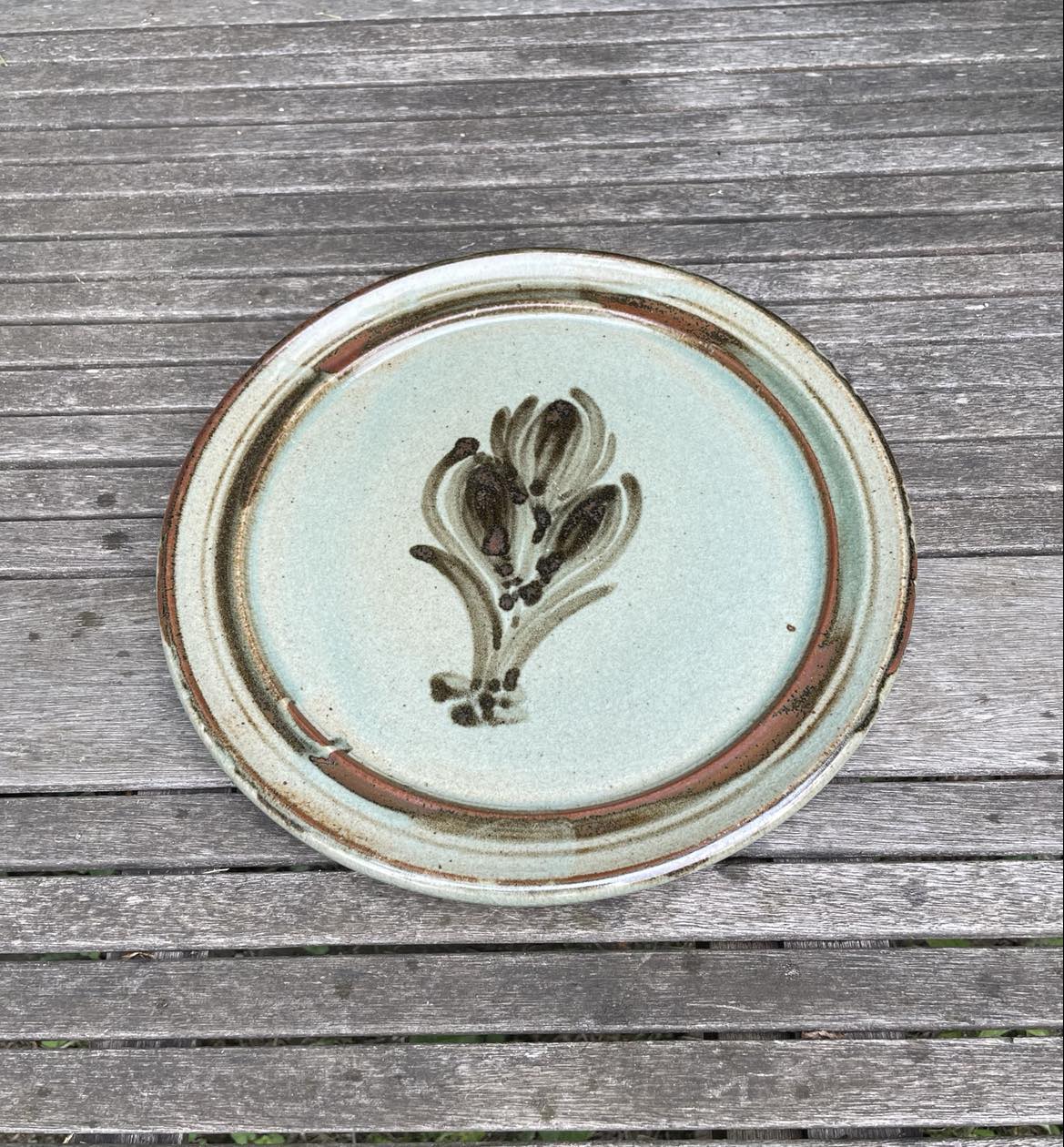 Large stoneware pie dish from Blanot pottery.