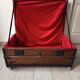 Old trunk with red velvet interior