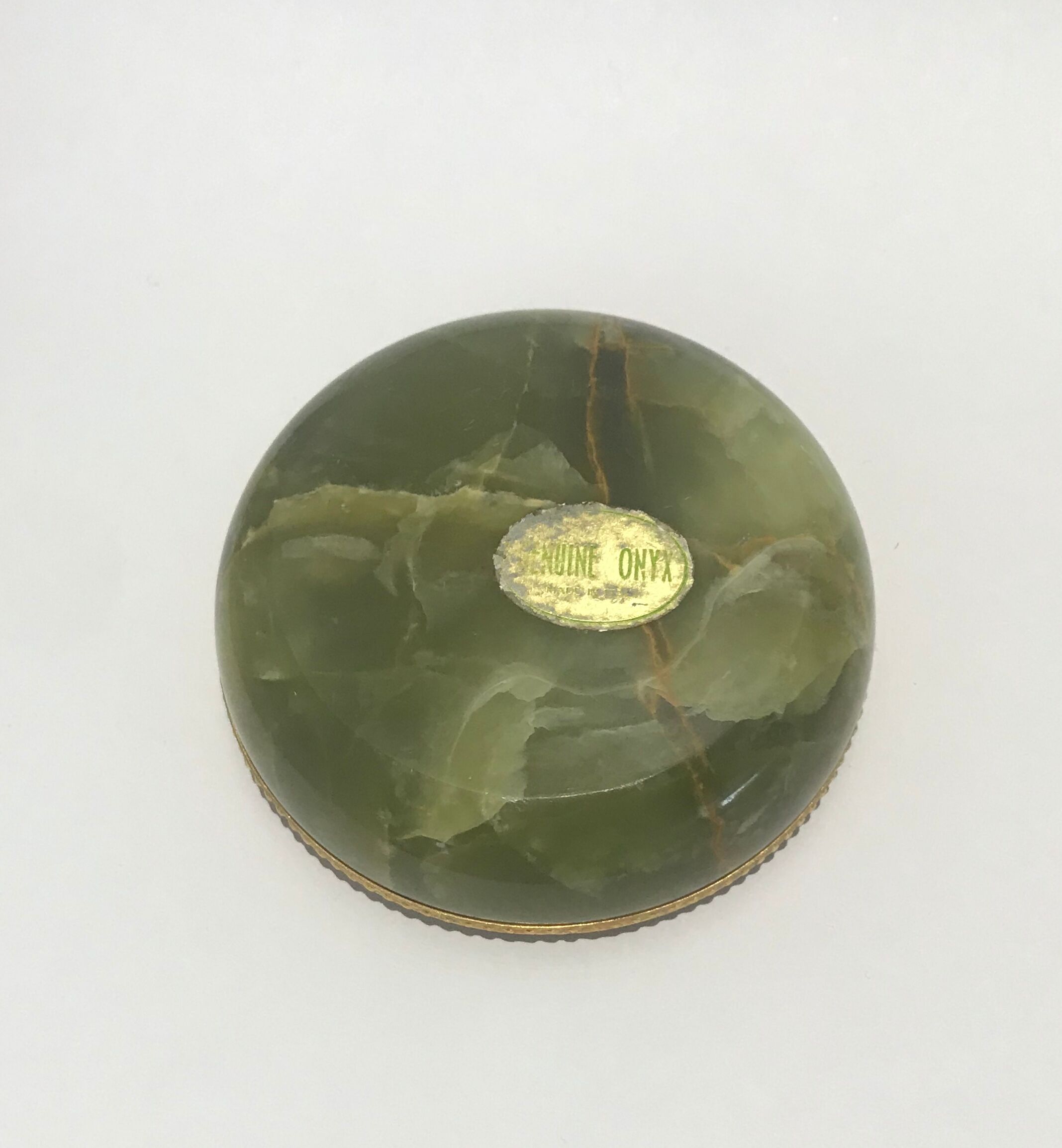 Green onyx ashtray