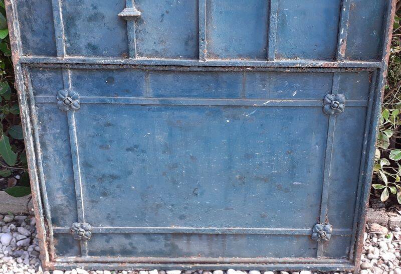 Portillon plein, fer jardin, H247x110cm, ancien, porte extérieure