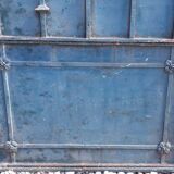 Solid gate, garden iron, H227x110cm, old, exterior door