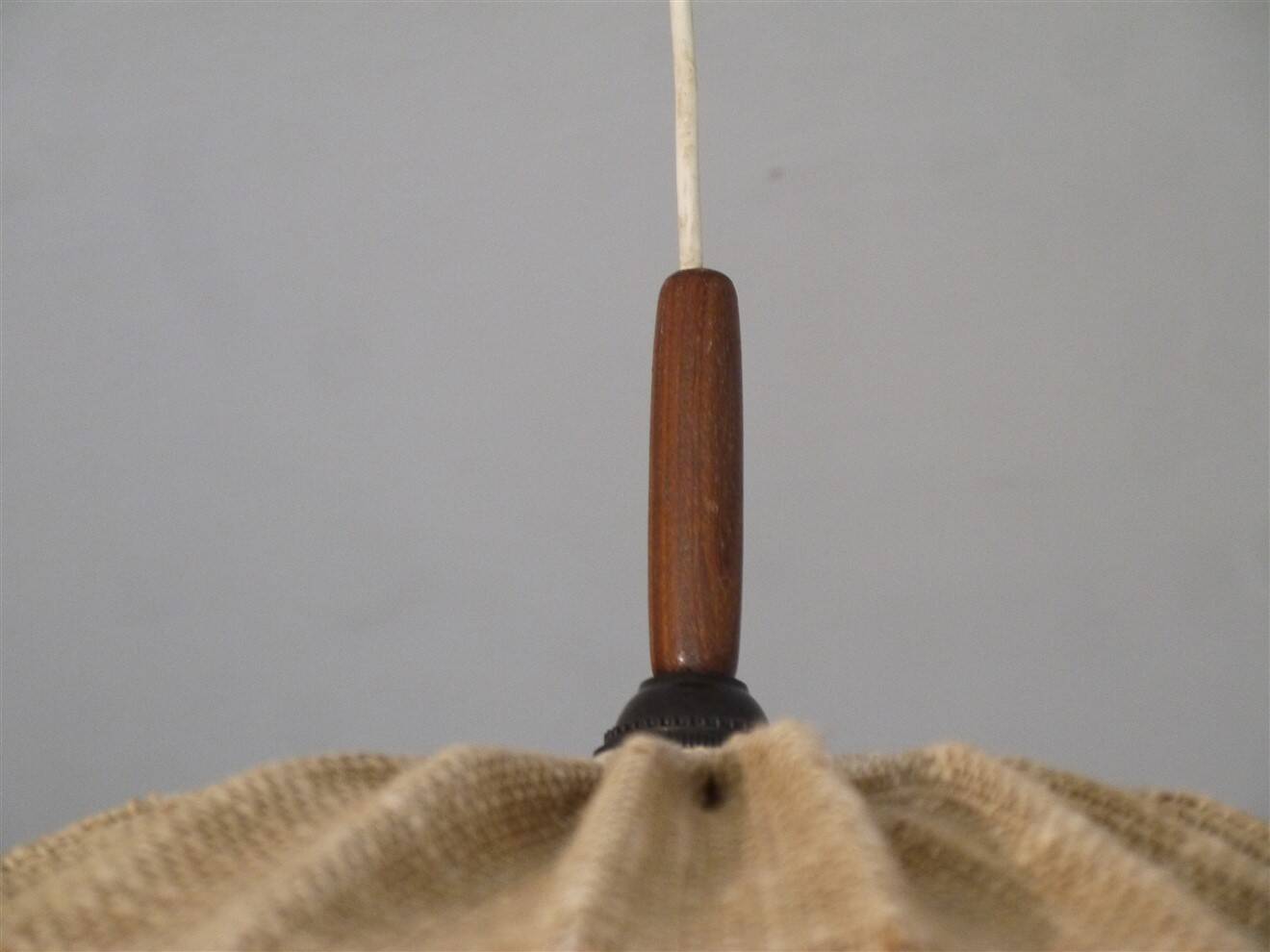 Danish cocoon suspension in teak and canvas 1950
