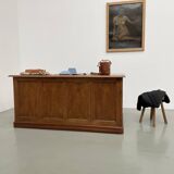 1950s walnut counter or desk
