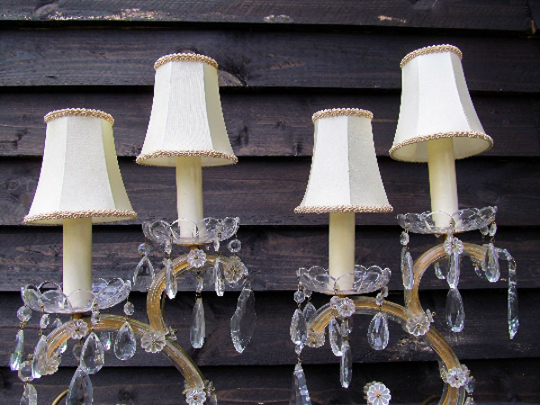 Paire de lampes de chevet Louis XIV d'époque française style Marie-Thérèse