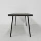 Brutalist coffee table with slate top