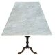 60s Parisian cast iron and marble bistro table