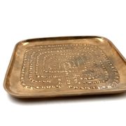 Modern solid brass tray / vide poche, Atelier Ventrella Italy 1980s