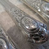 12 fruit knives 950 silver Minerva Louis XVI style wheat ear Turron
