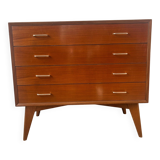 Vintage chest of drawers with compass feet