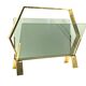 Modern brass magazine rack,  Italy 1970