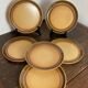 Dessert plates in stoneware, Bidonviller France