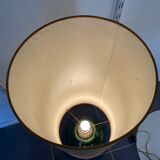 Floor lamp green ceramic double lighting vintage 1970