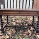 Louis XIII twisted farm table / Turned wooden desk