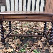 Louis XIII twisted farm table / Turned wooden desk