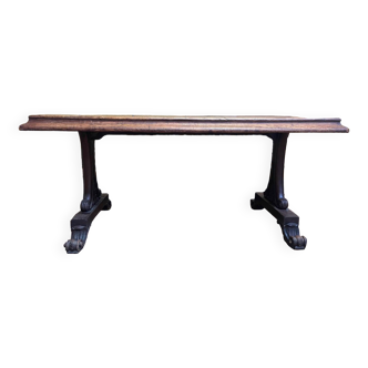 Art Nouveau mahogany bistro table