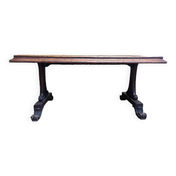 Table de bistrot Art Nouveau en acajou