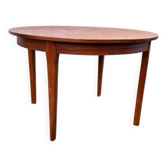 Vintage Scandinavian teak round table – 1960s