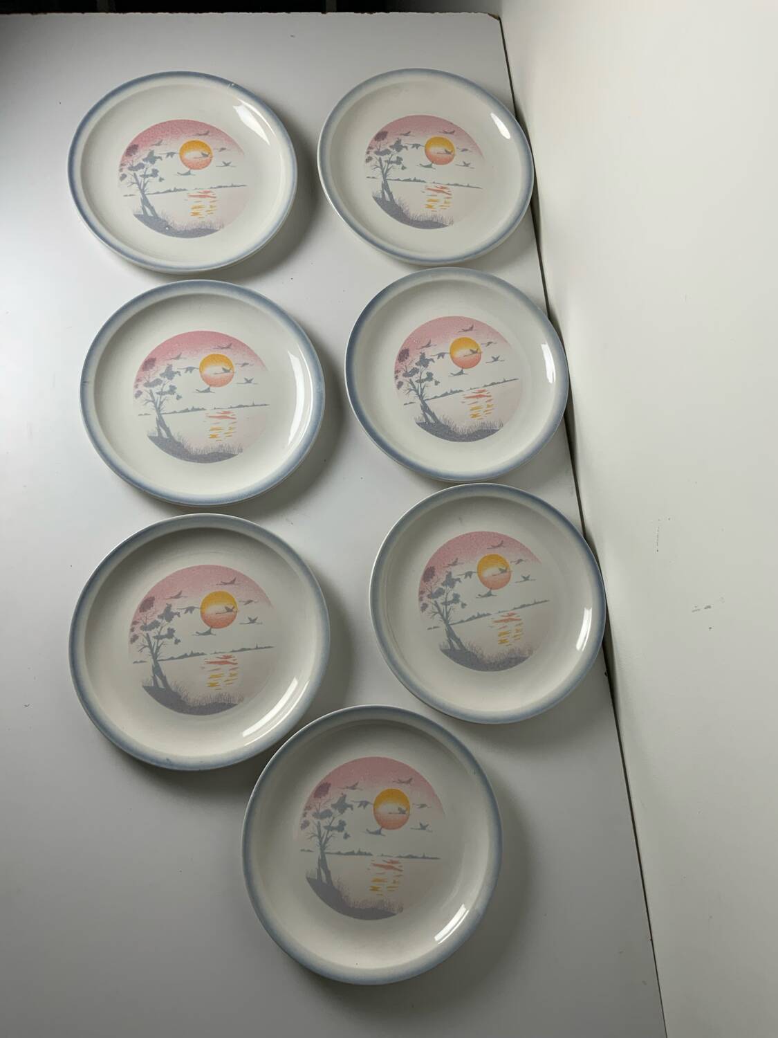 Vintage plates from the 1980s