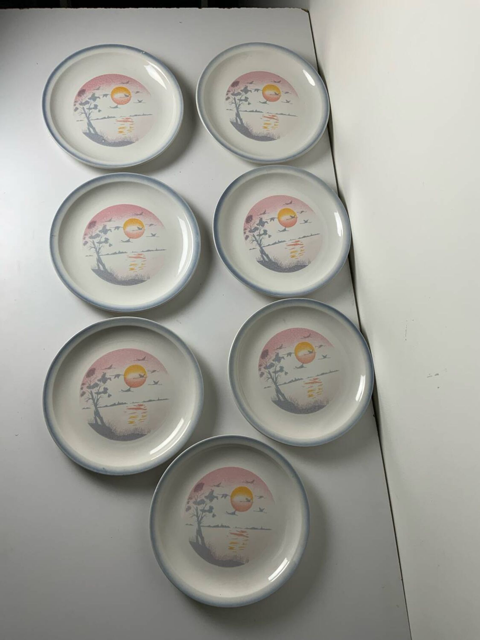 Vintage plates from the 1980s