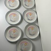 Vintage plates from the 1980s