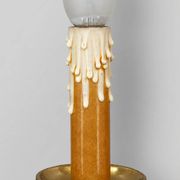Pair of Gilded Bronze Wall Lights in Empire Style with Two Lights by Lucien Gau
