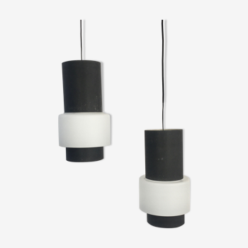 Pair of pendant lamps, Louis Kalff for Philips, model NT61