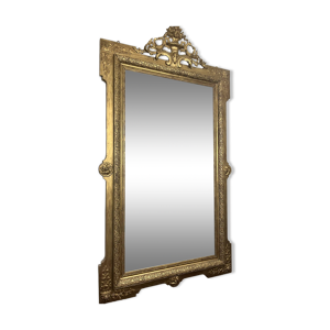 Grand miroir ancien doré