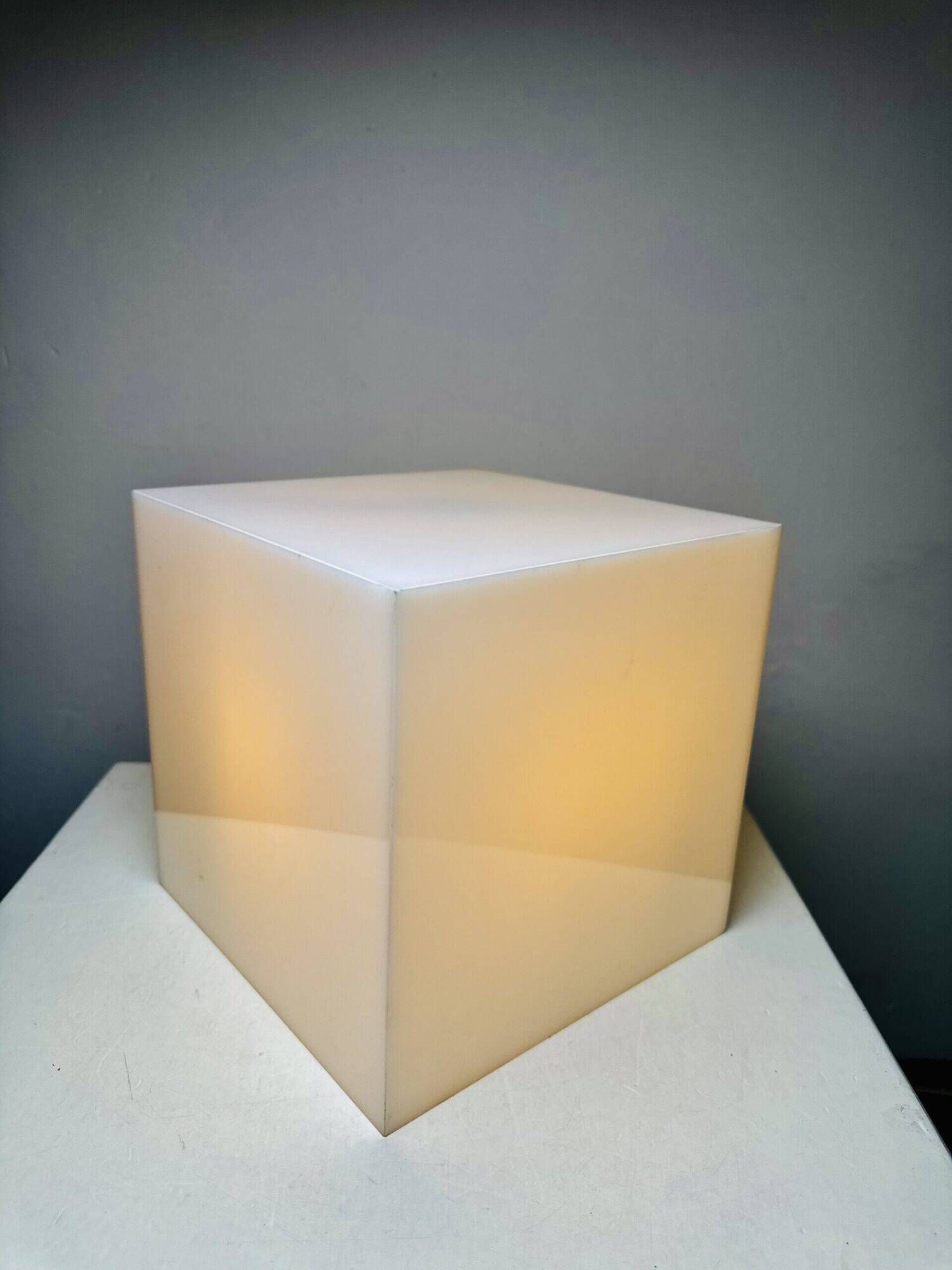 Cube Shaped Table Lamp By Harco Loor For Harco Loor Design, The Netherlands 1980S