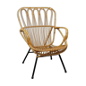 Rattan armchair Dutch Design 1960