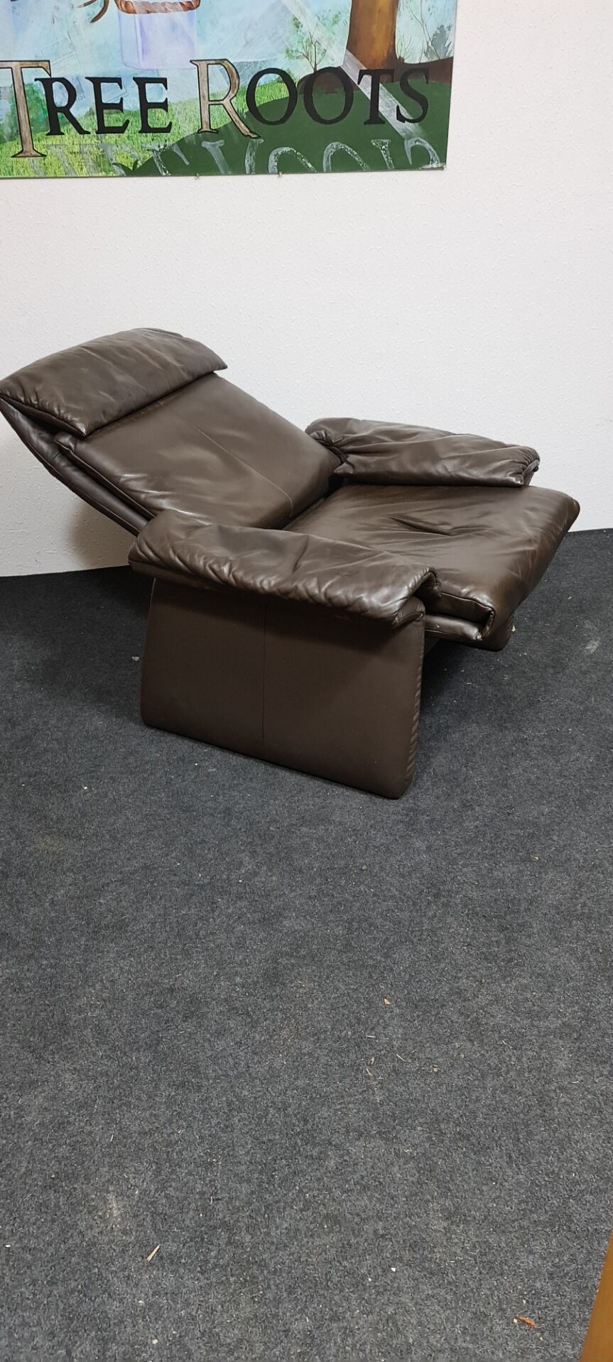 Vintage leather easy chair by Erpo