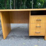 Scandinavian wooden desk from the 1980s with drawers