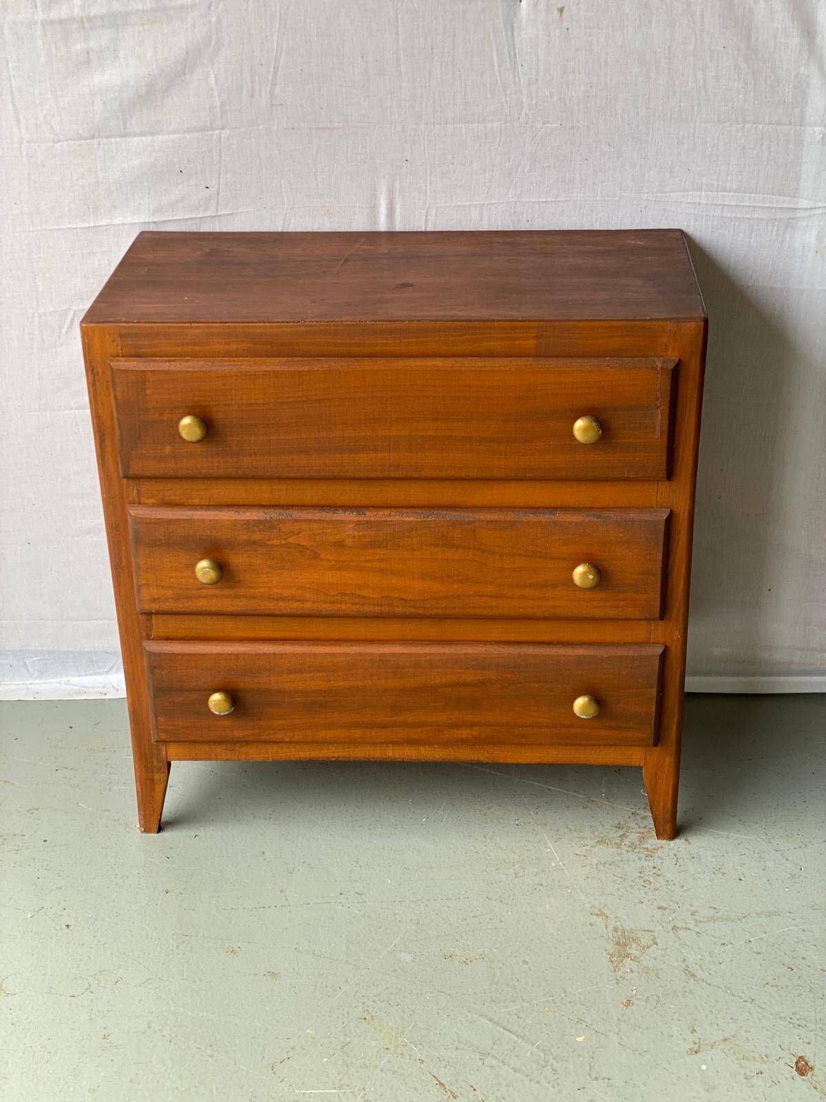 Vintage Scandinavian art deco chest of drawers from the 30s in wood
