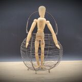 Basket braided metal salad