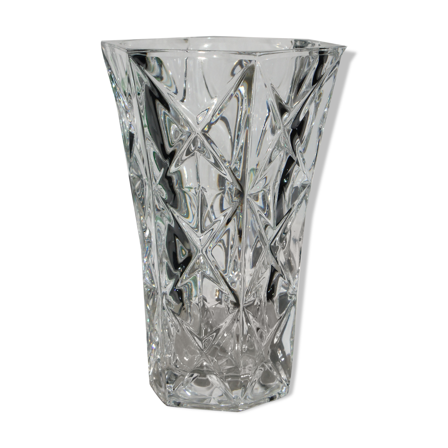 Vintage crystal vase from Arques 70s