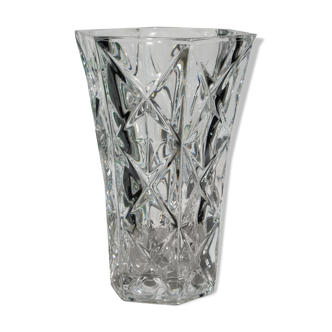 Vintage crystal vase from Arques 70s