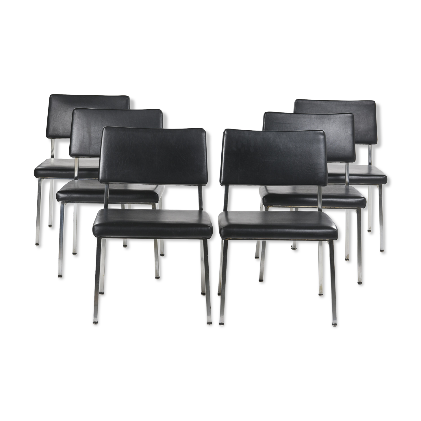 Six chaises Prestige par Pierre Guariche édition Temoin