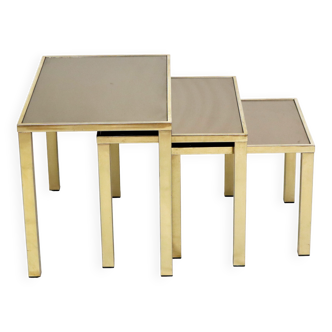 Nesting tables Mimiset 23 carat gold plated Belgochrom